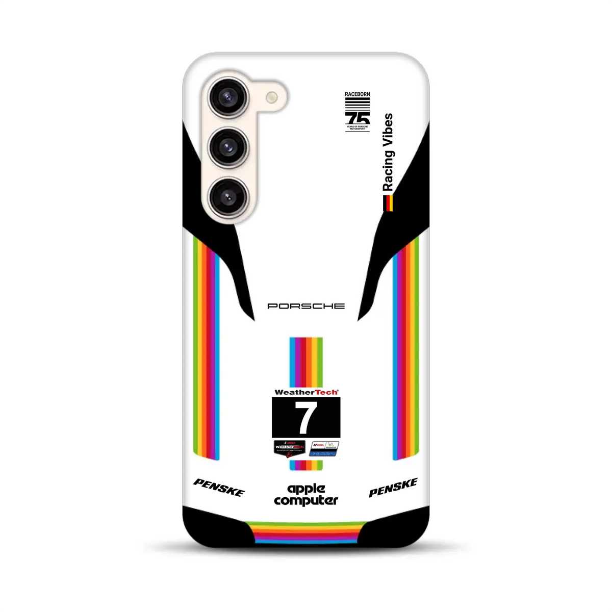 Porsche 963 Apple Retro Livery - Individuelle Premium Hülle für Samsung