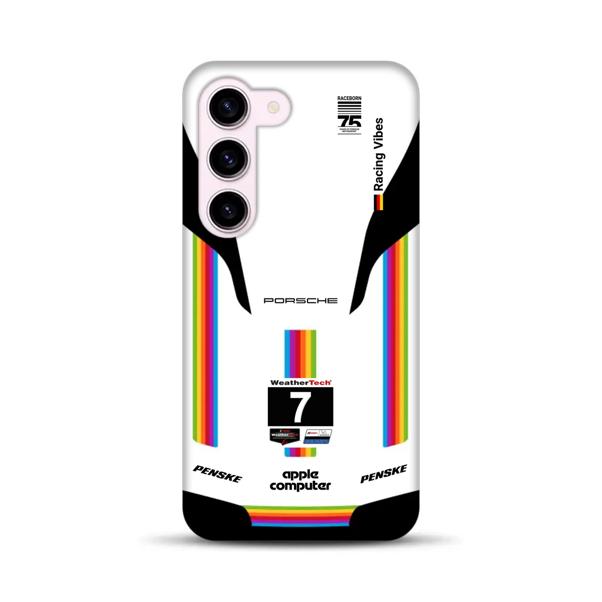 Porsche 963 Apple Retro Livery - Individuelle Premium Hülle für Samsung