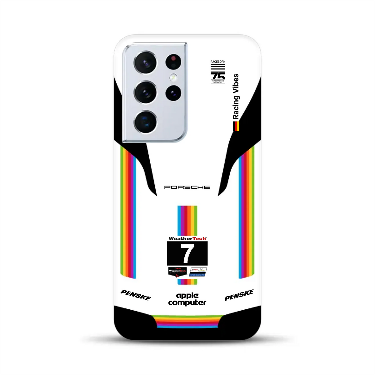 Porsche 963 Apple Retro Livery - Individuelle Premium Hülle für Samsung