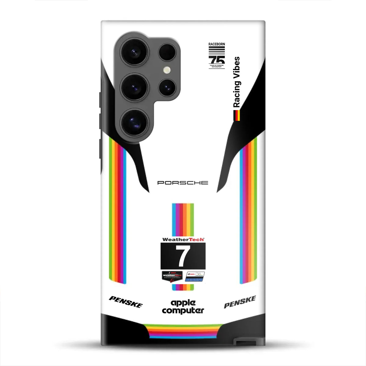 Porsche 963 Apple Retro Livery - Individuelle Premium Hülle für Samsung