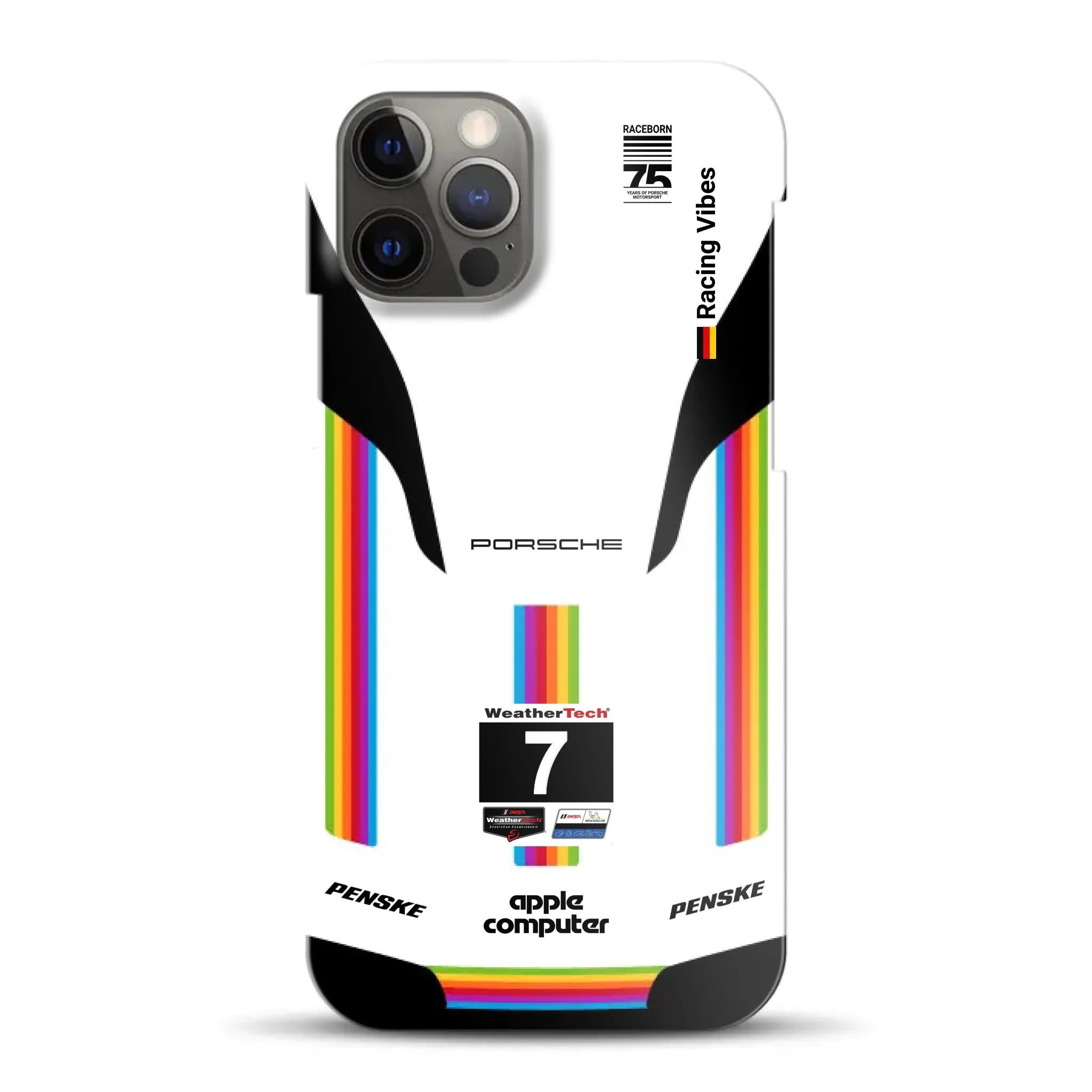 Porsche 963 Apple Retro Livery - Hard case pour iPhone