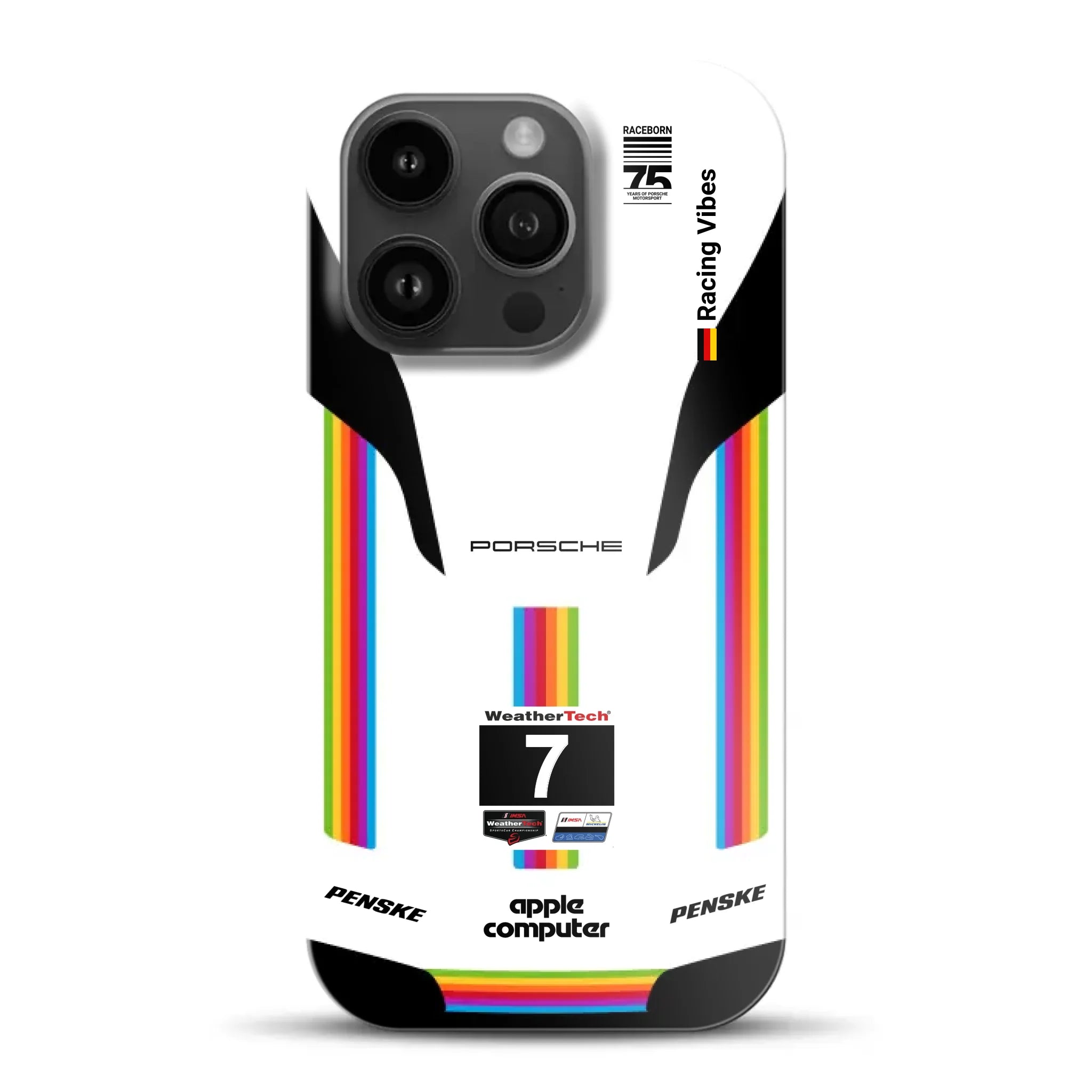 Porsche 963 Apple Retro Livery - Hard case pour iPhone
