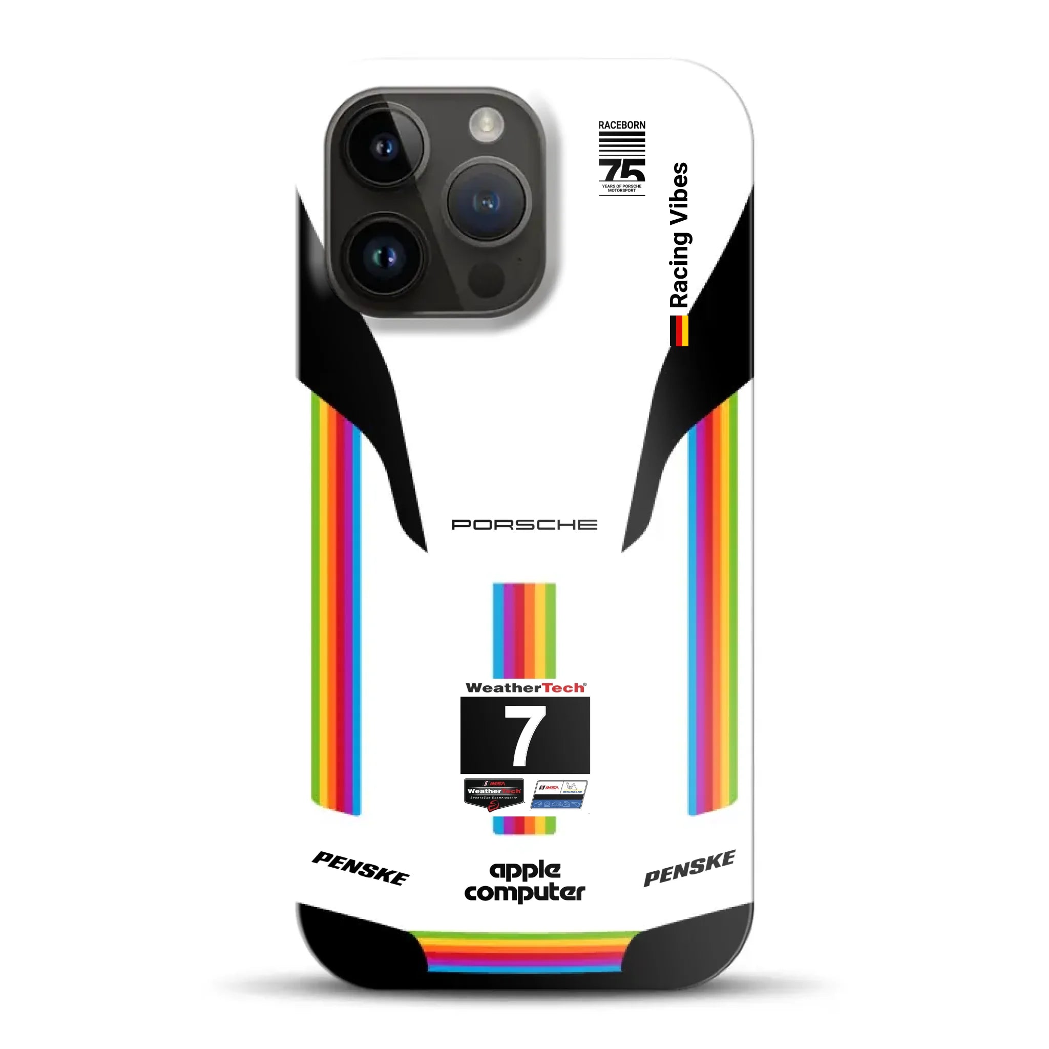 Porsche 963 Apple Retro Livery - Hard case pour iPhone