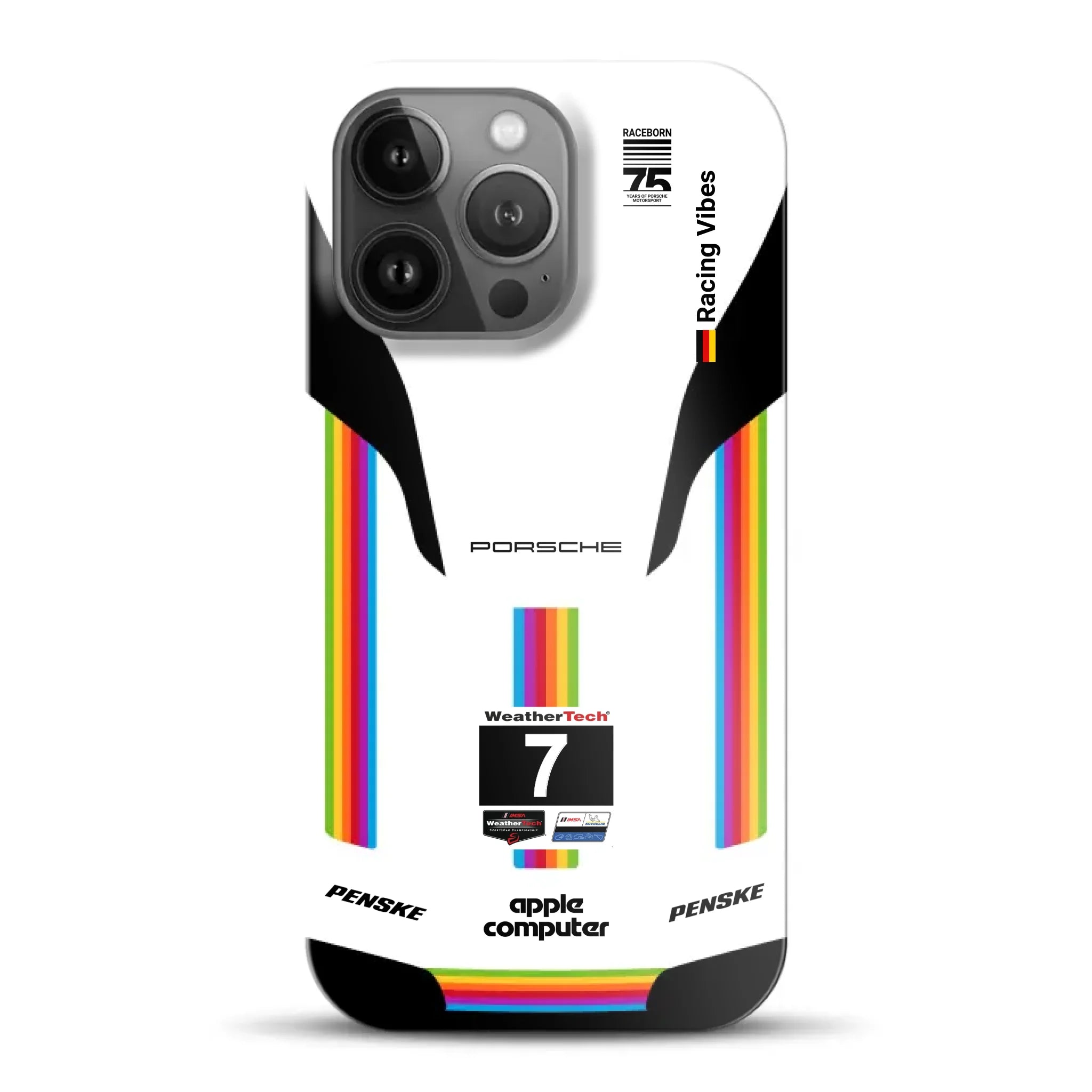 Porsche 963 Apple Retro Livery - Hard case pour iPhone