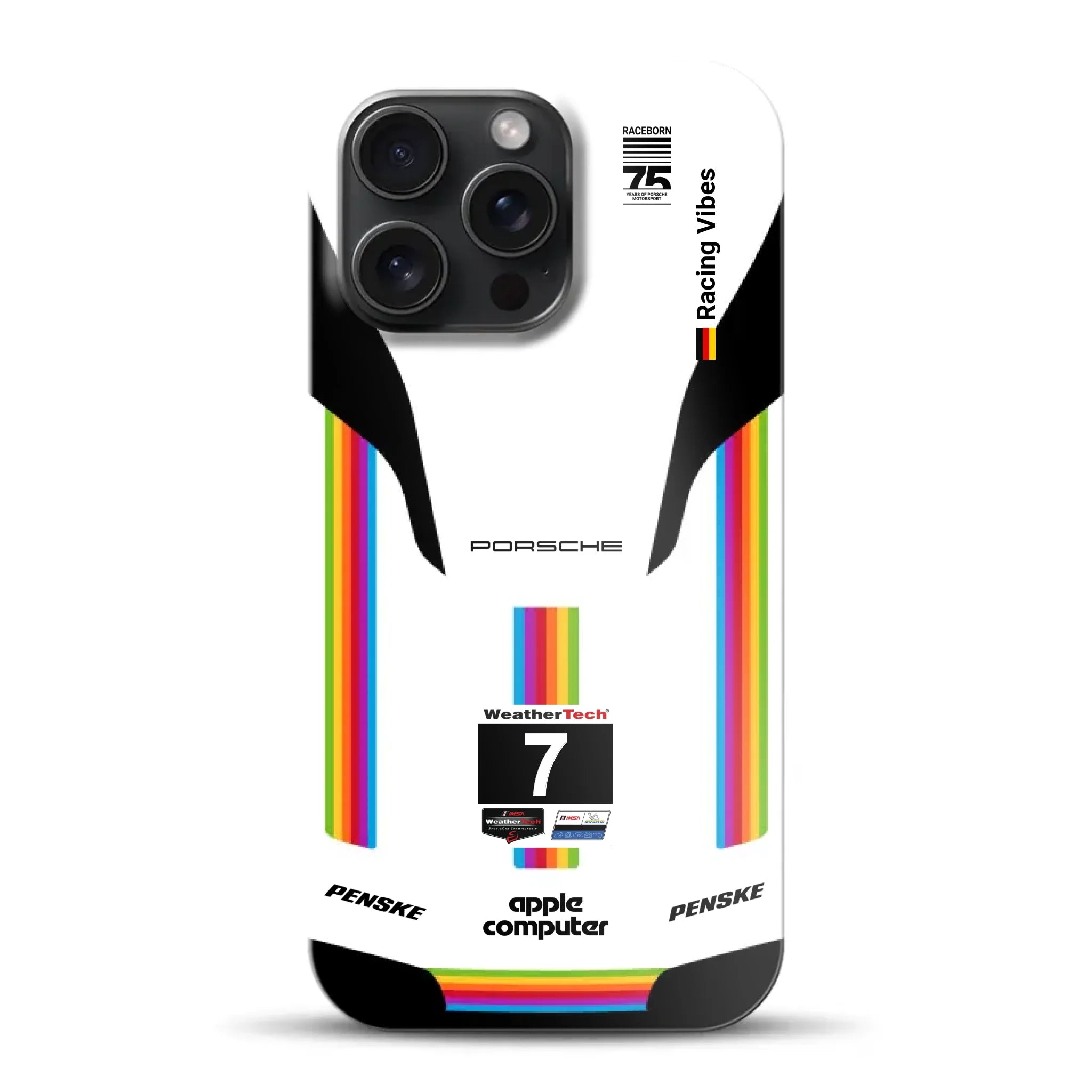 Porsche 963 Apple Retro Livery - Hard case pour iPhone