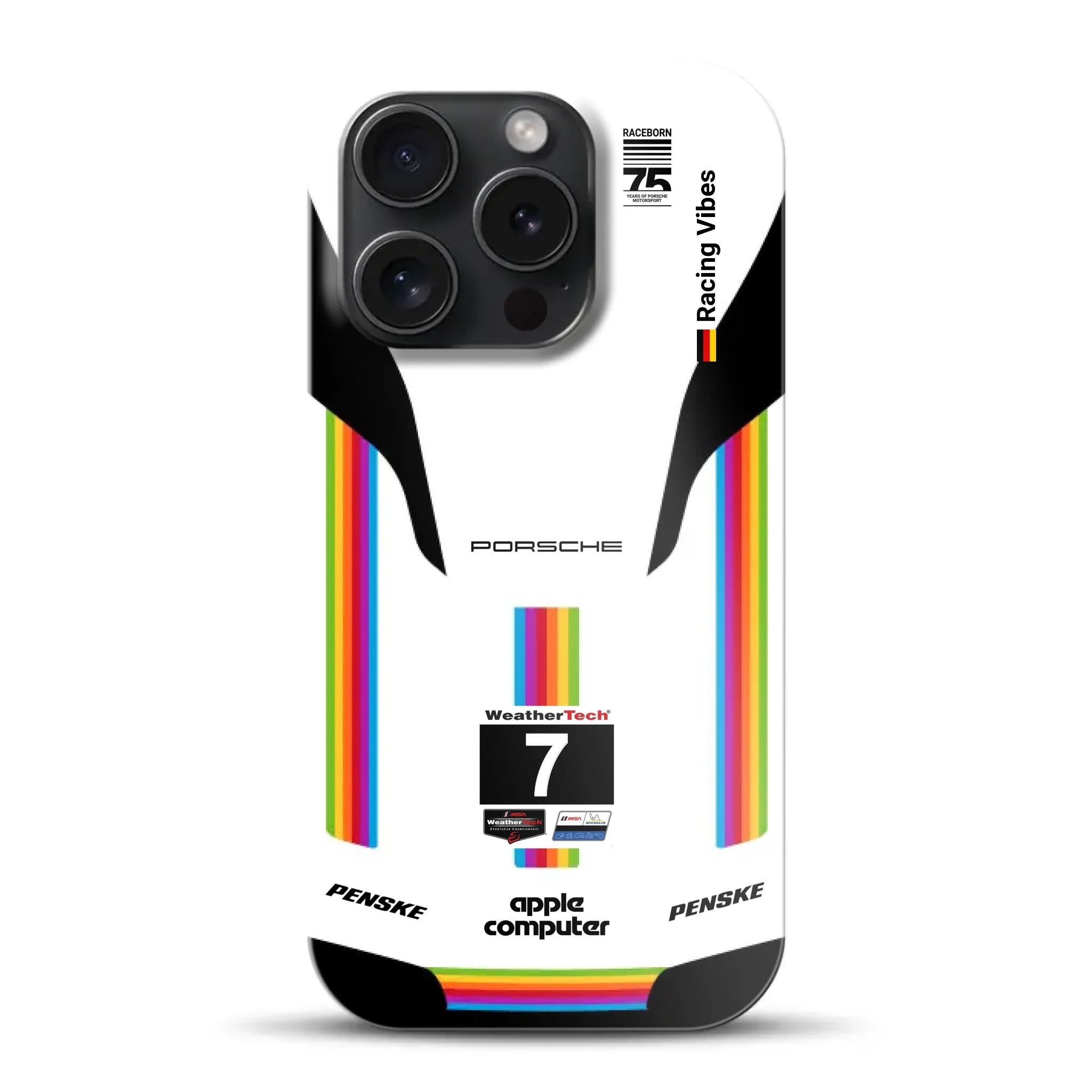 Porsche 963 Apple Retro Livery - Hard case pour iPhone