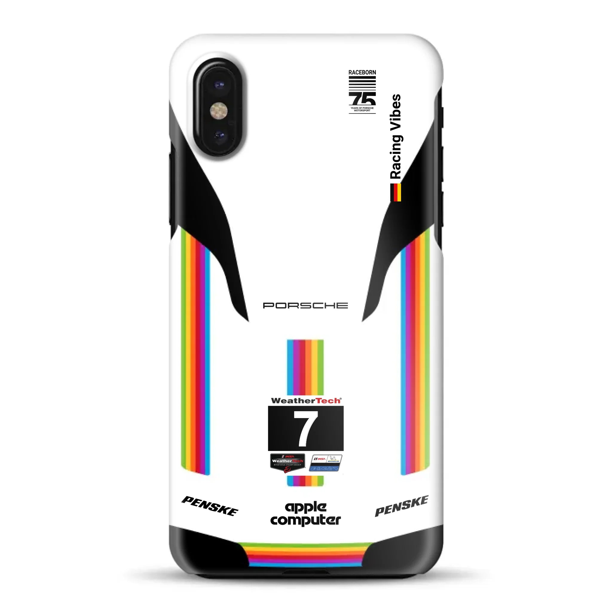 Porsche 963 Apple Retro Livery - Hard case pour iPhone