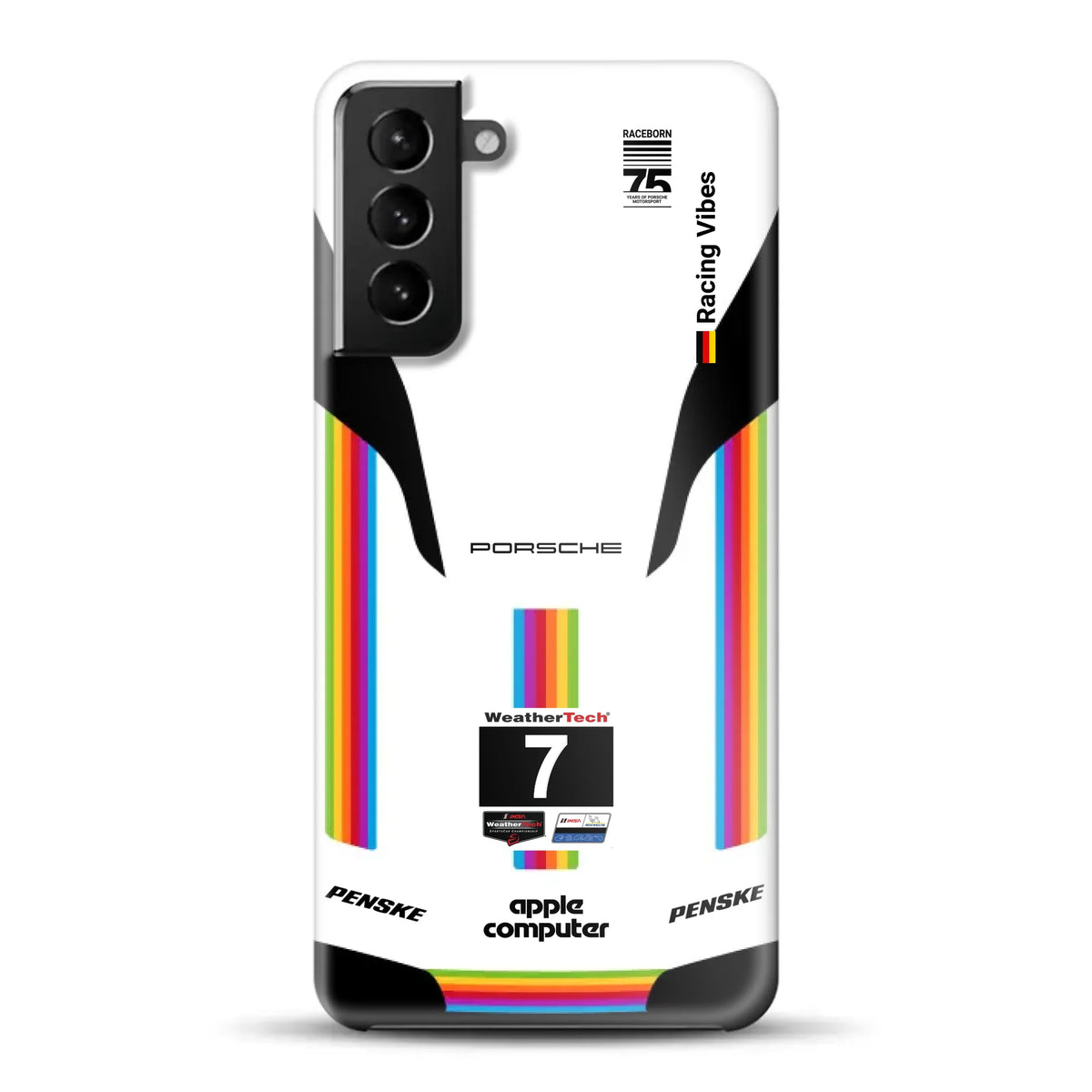 Porsche 963 Apple Retro Livery - Individuelle Hardcase Hülle für Samsung