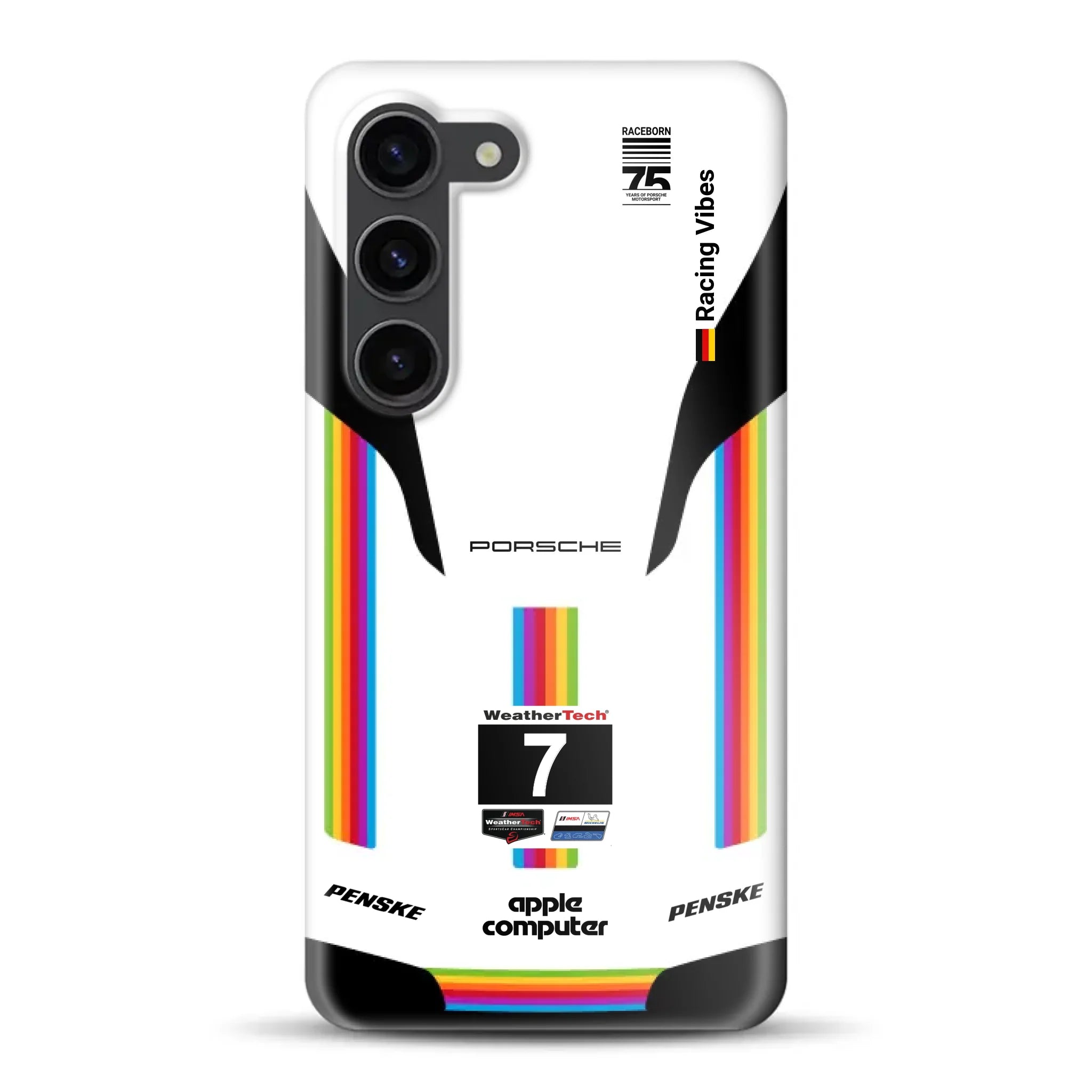Porsche 963 Apple Retro Livery - Individuelle Hardcase Hülle für Samsung