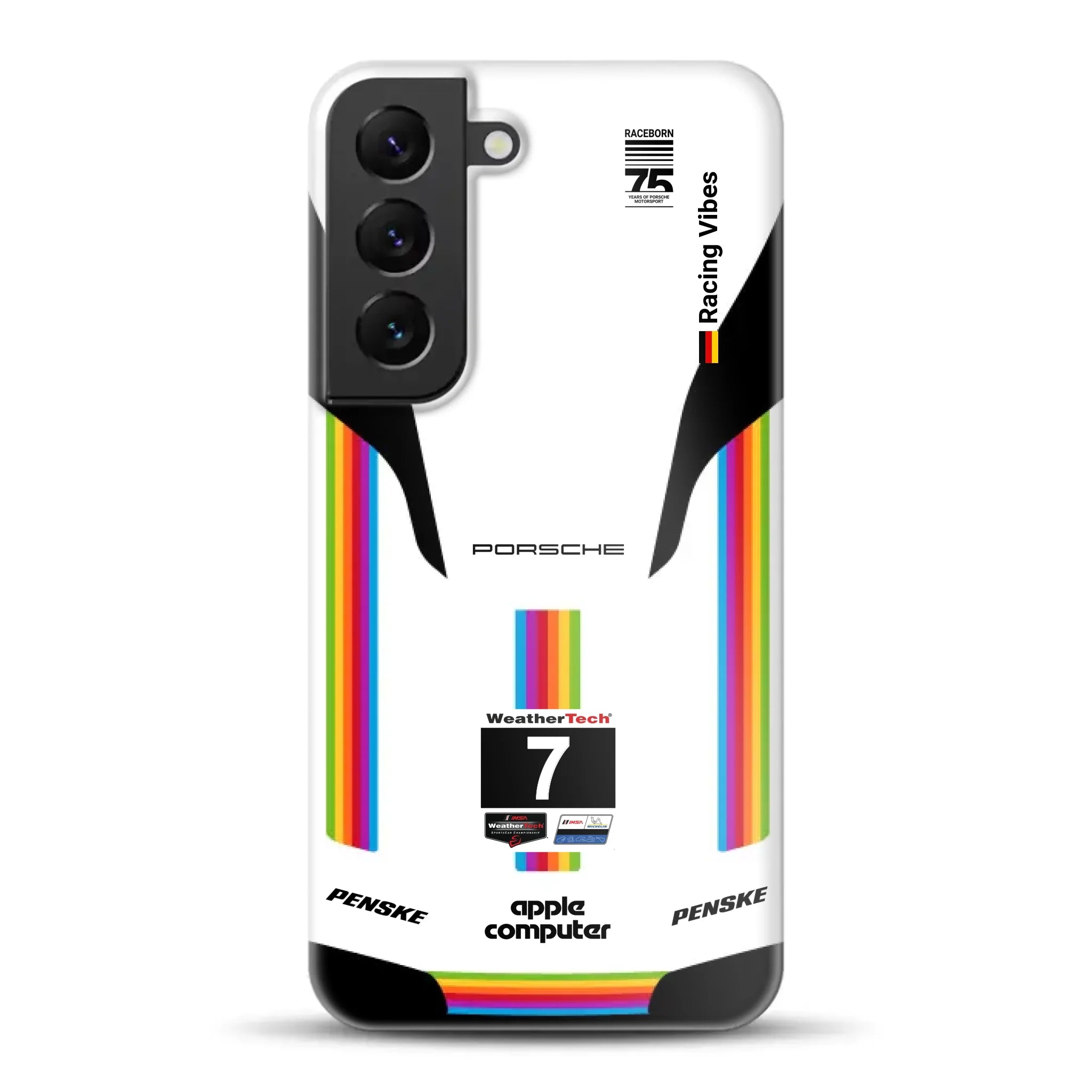 Porsche 963 Apple Retro Livery - Hard case for Samsung