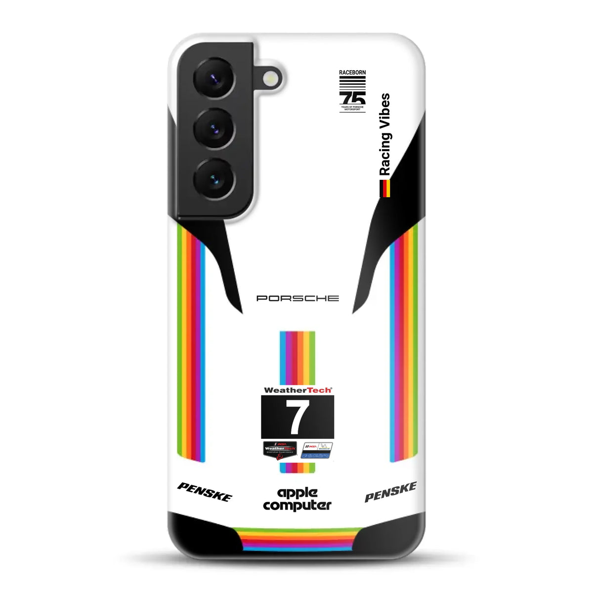 Porsche 963 Apple Retro Livery - Individuelle Hardcase Hülle für Samsung