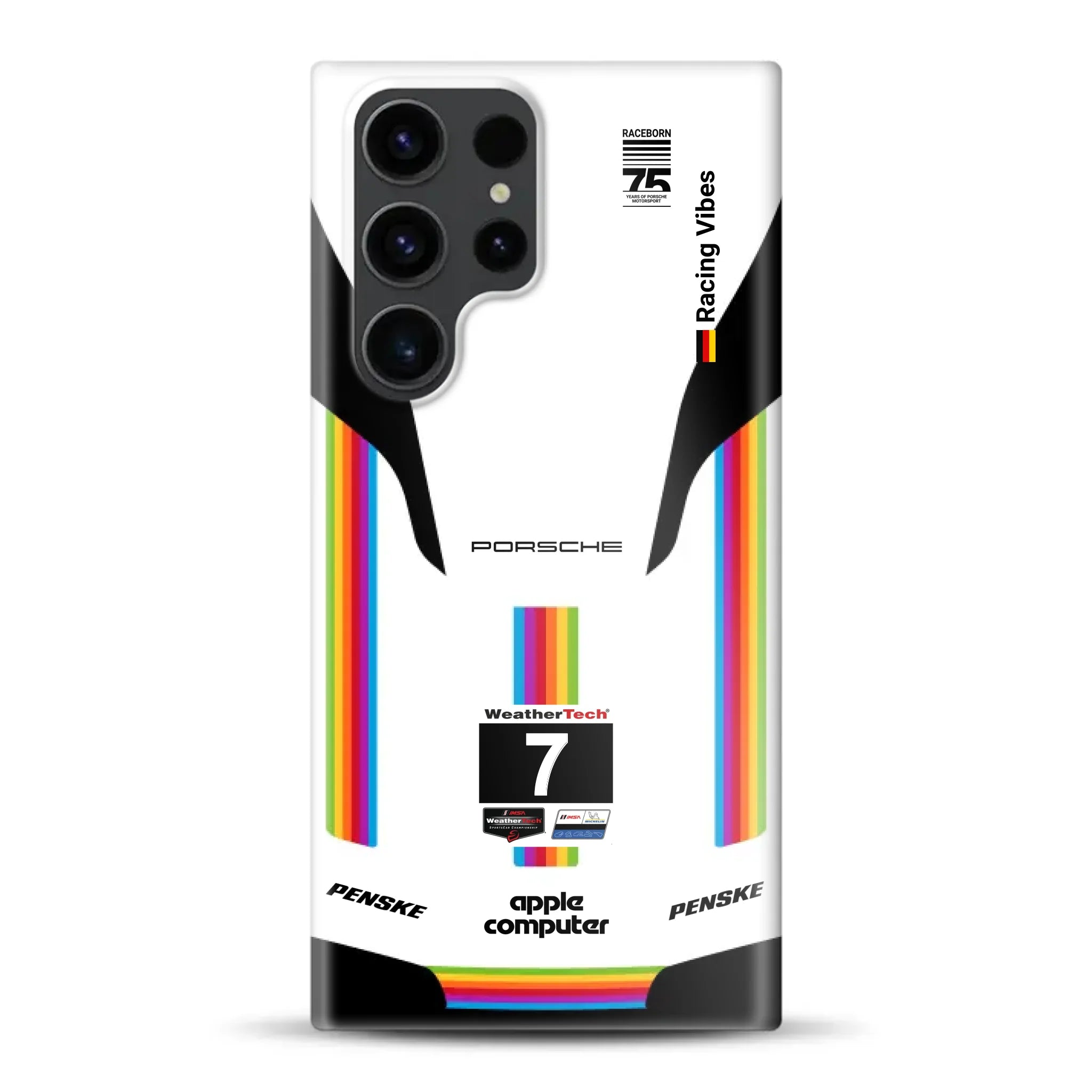 Porsche 963 Apple Retro Livery - Individuelle Hardcase Hülle für Samsung