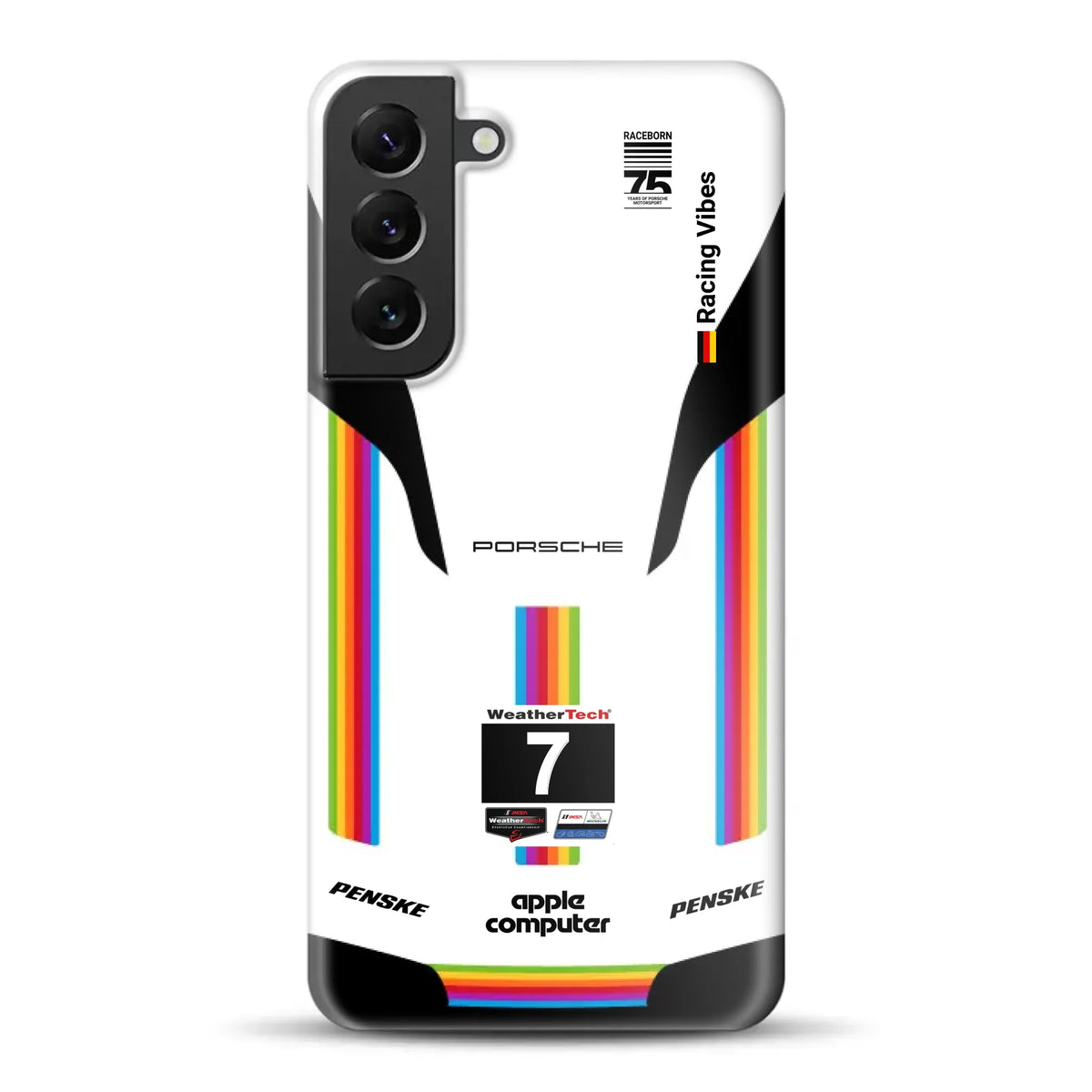 Porsche 963 Apple Retro Livery - Individuelle Hardcase Hülle für Samsung