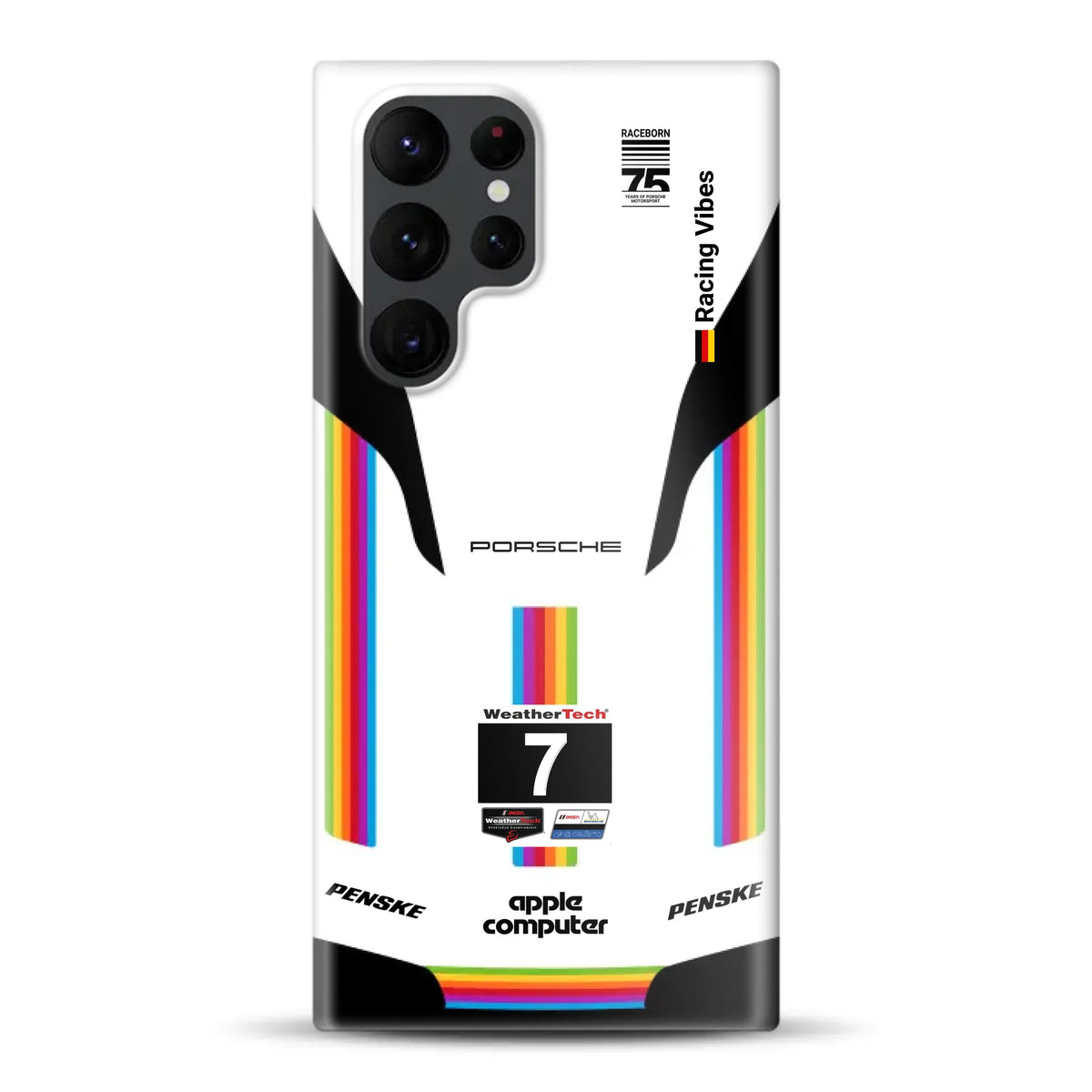 Porsche 963 Apple Retro Livery - Individuelle Hardcase Hülle für Samsung