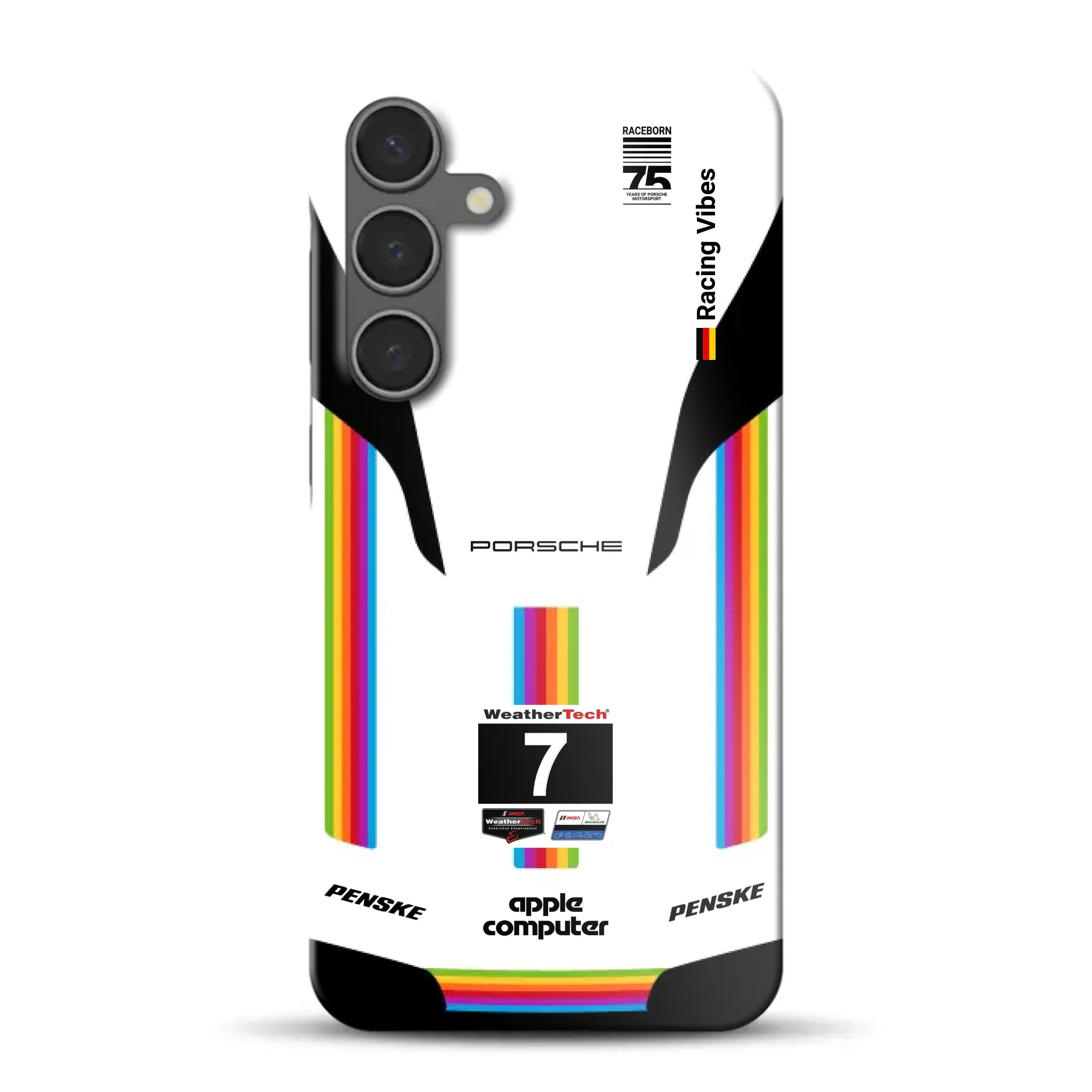 Porsche 963 Apple Retro Livery - Individuelle Hardcase Hülle für Samsung