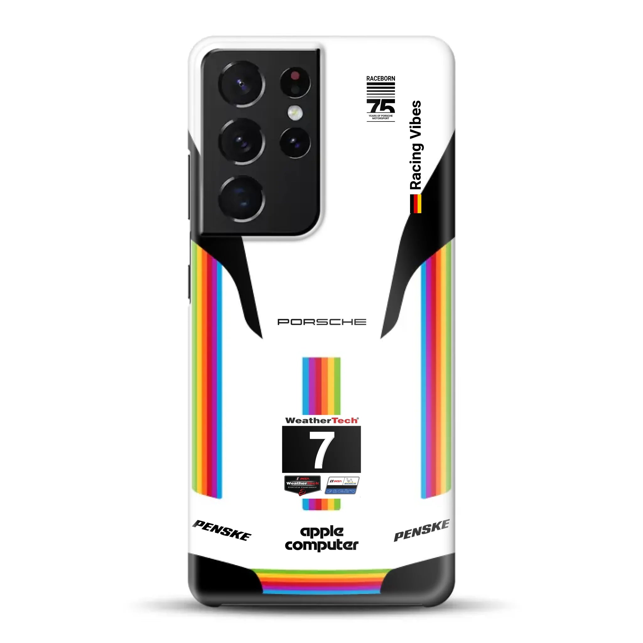 Porsche 963 Apple Retro Livery - Individuelle Hardcase Hülle für Samsung