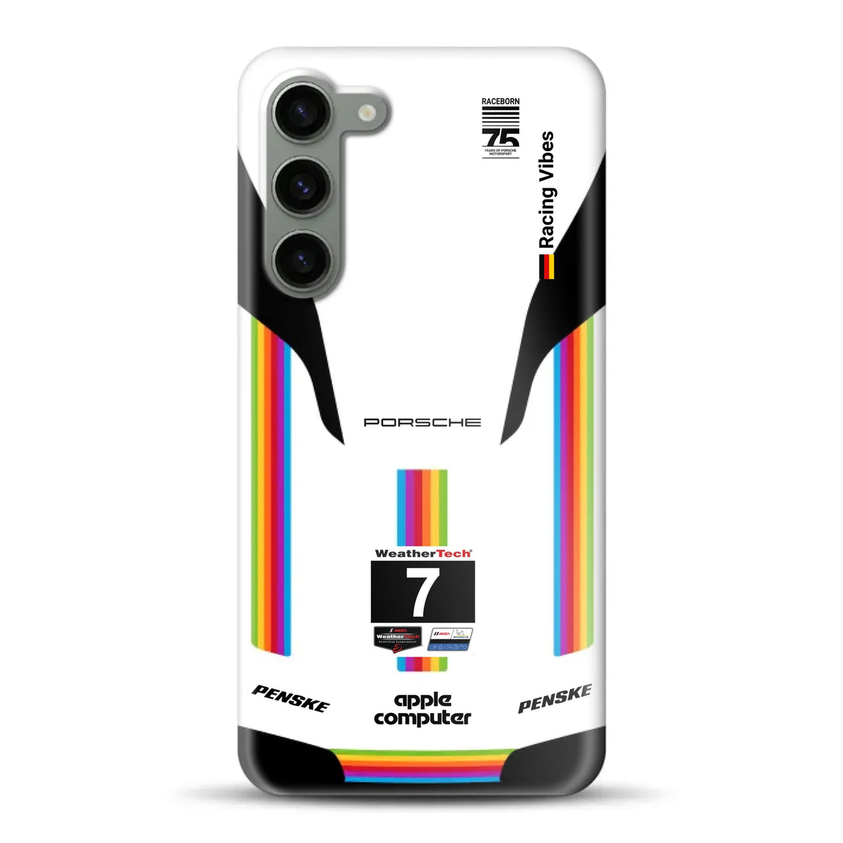 Porsche 963 Apple Retro Livery - Custodia rigida per Samsung