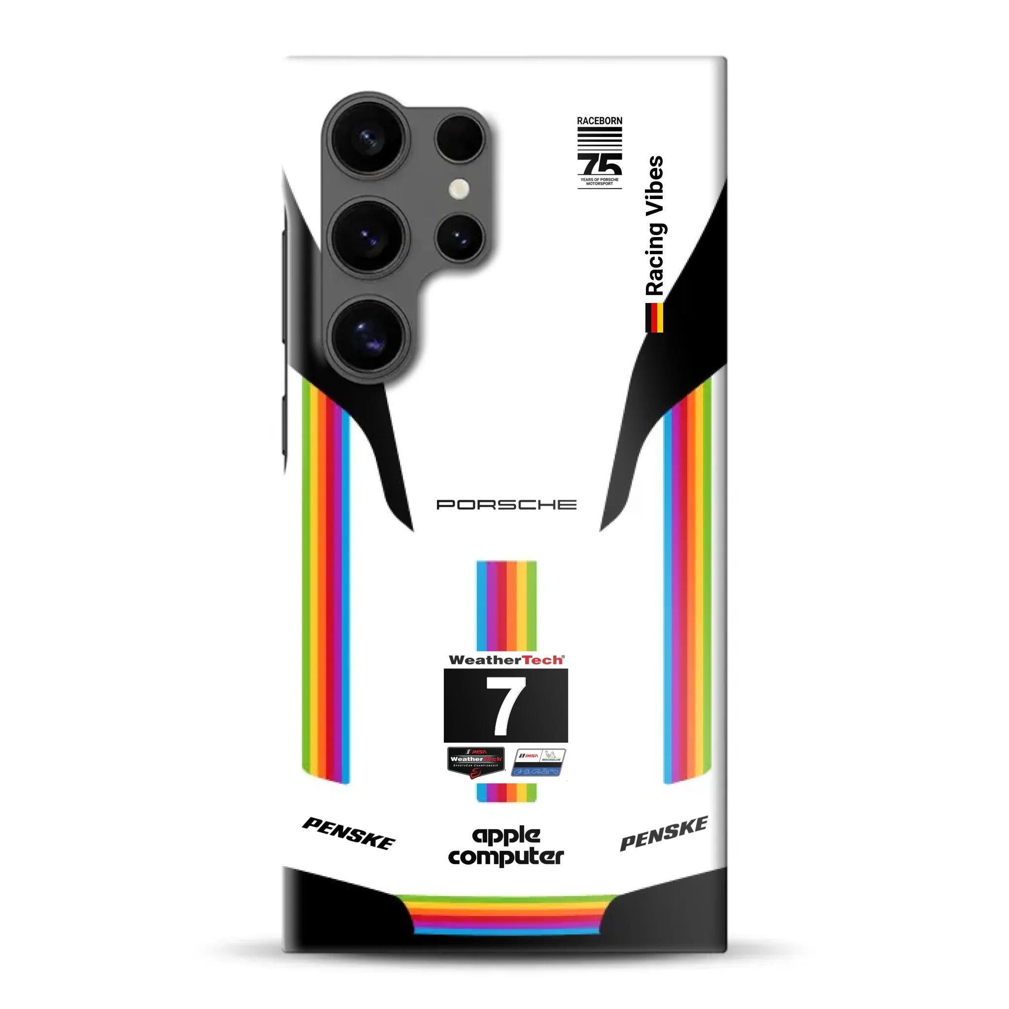Porsche 963 Apple Retro Livery - Individuelle Hardcase Hülle für Samsung
