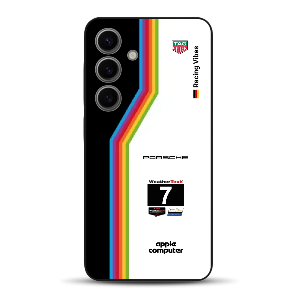 Porsche 963 Apple Retro Livery - Custodia per cellulare personalizzata per Samsung