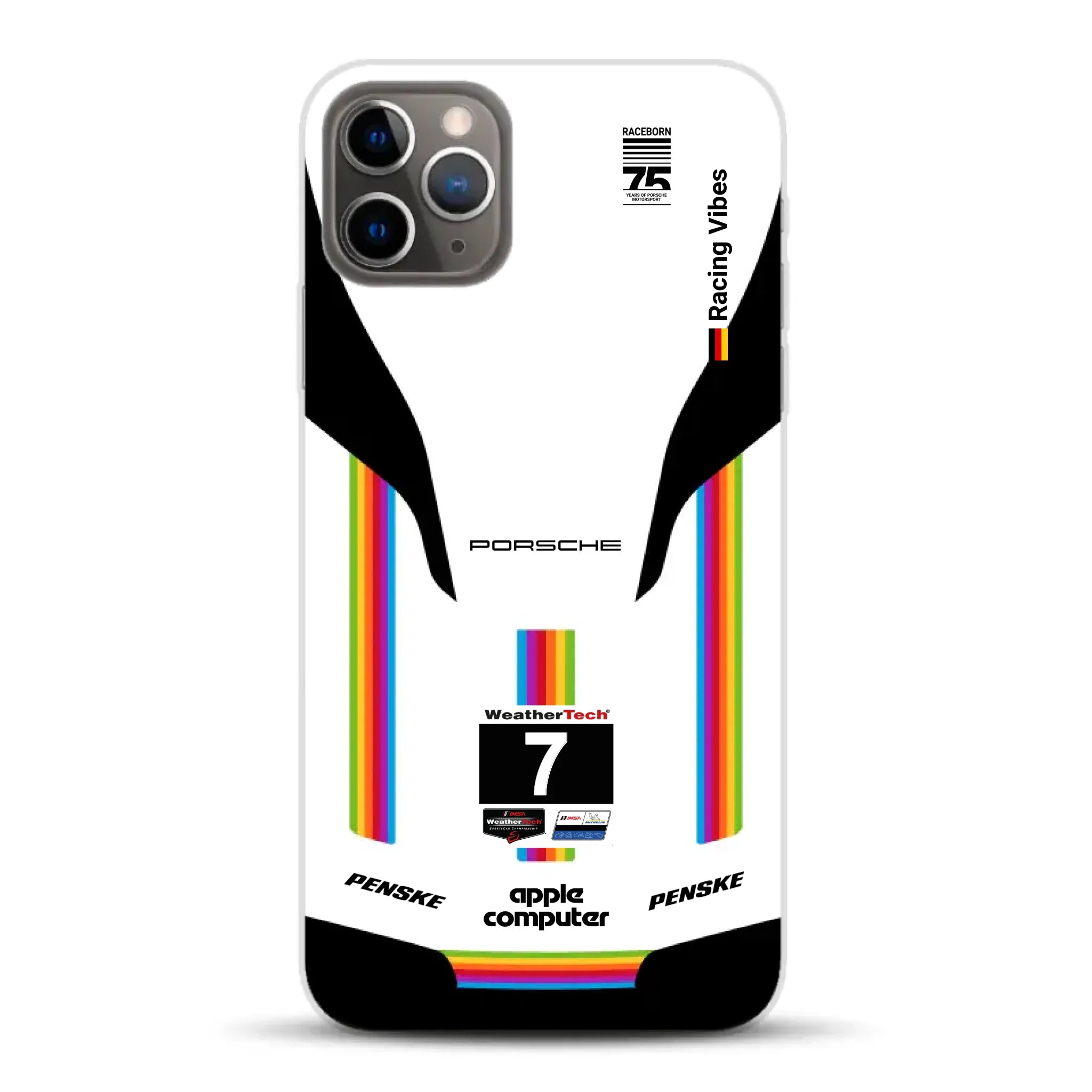 Porsche 963 Apple Retro Livery - Custodia per cellulare personalizzata per iPhone