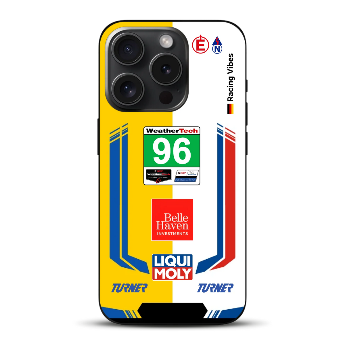 M4 GT3 EVO Turner IMSA 2026 Livery - Custodia per cellulare personalizzata per iPhone