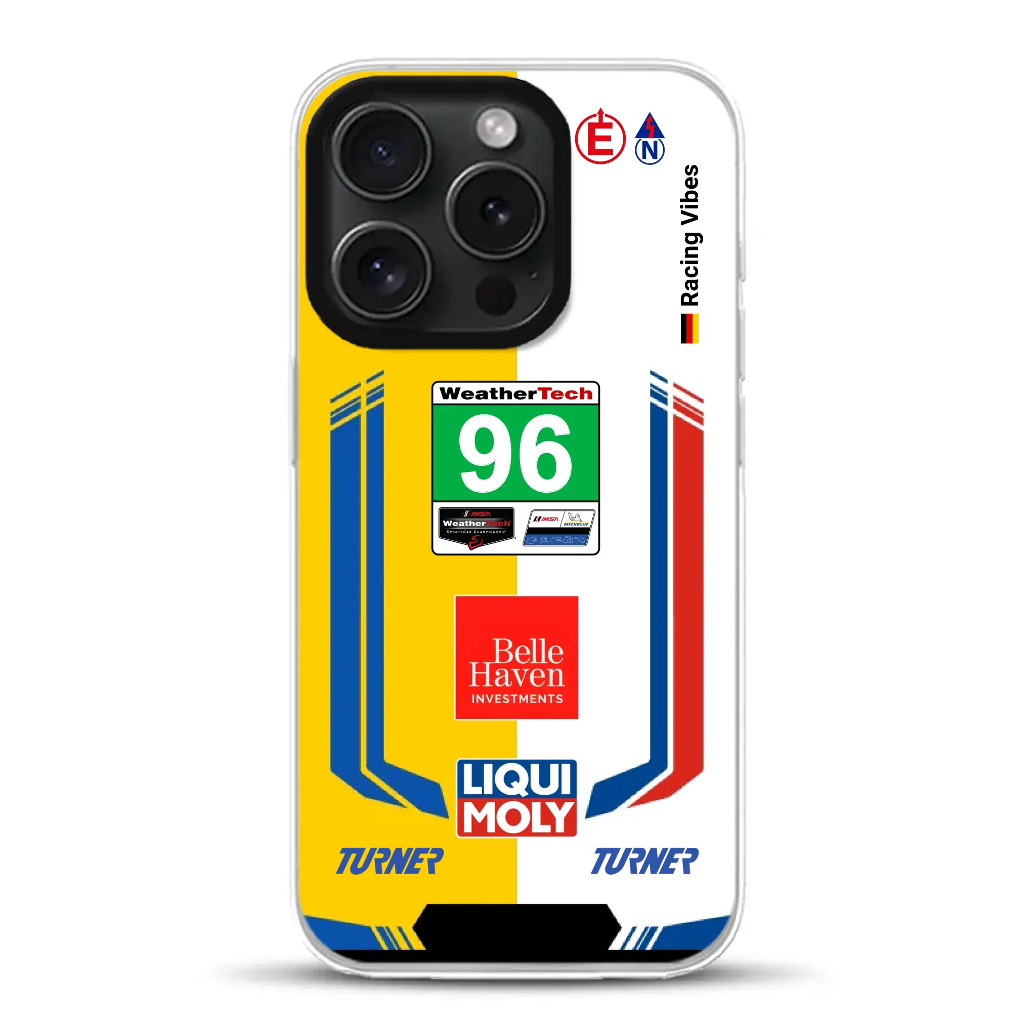 M4 GT3 EVO Turner IMSA 2026 Livery - Custodia per cellulare personalizzata per iPhone