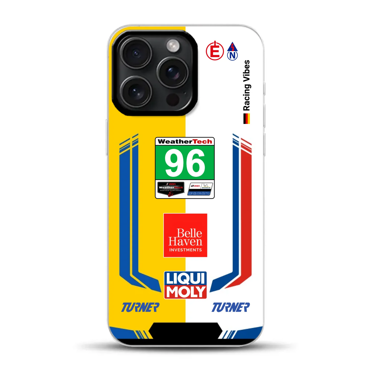 M4 GT3 EVO Turner IMSA 2026 Livery - Custodia per cellulare personalizzata per iPhone