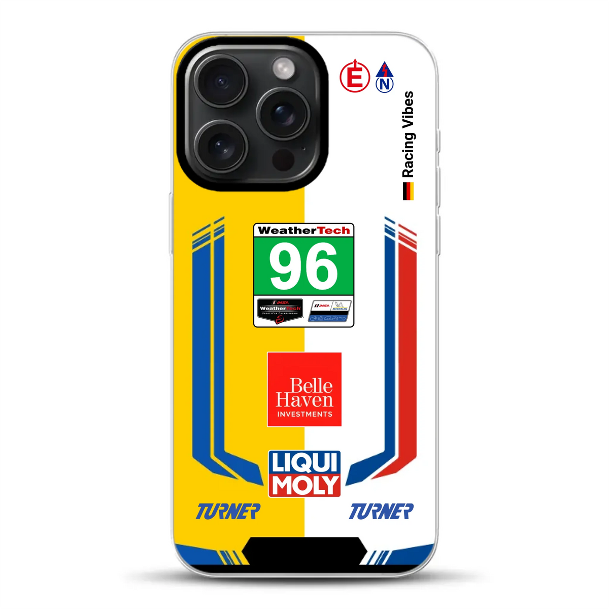 M4 GT3 EVO Turner IMSA 2026 Livery - Custodia per cellulare personalizzata per iPhone