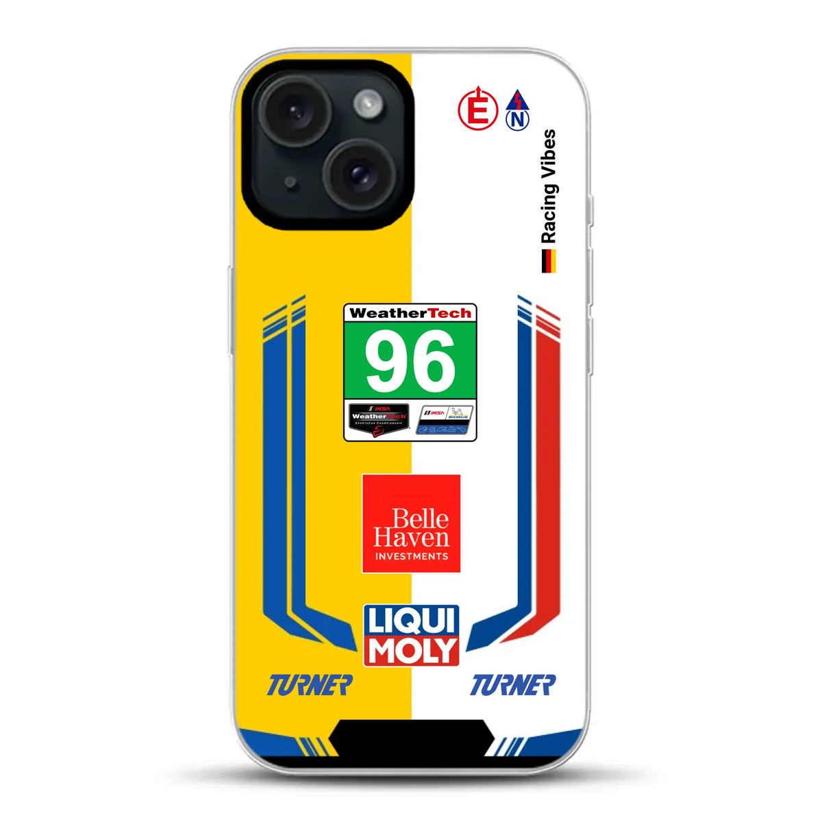 M4 GT3 EVO Turner IMSA 2026 Livery - Custodia per cellulare personalizzata per iPhone