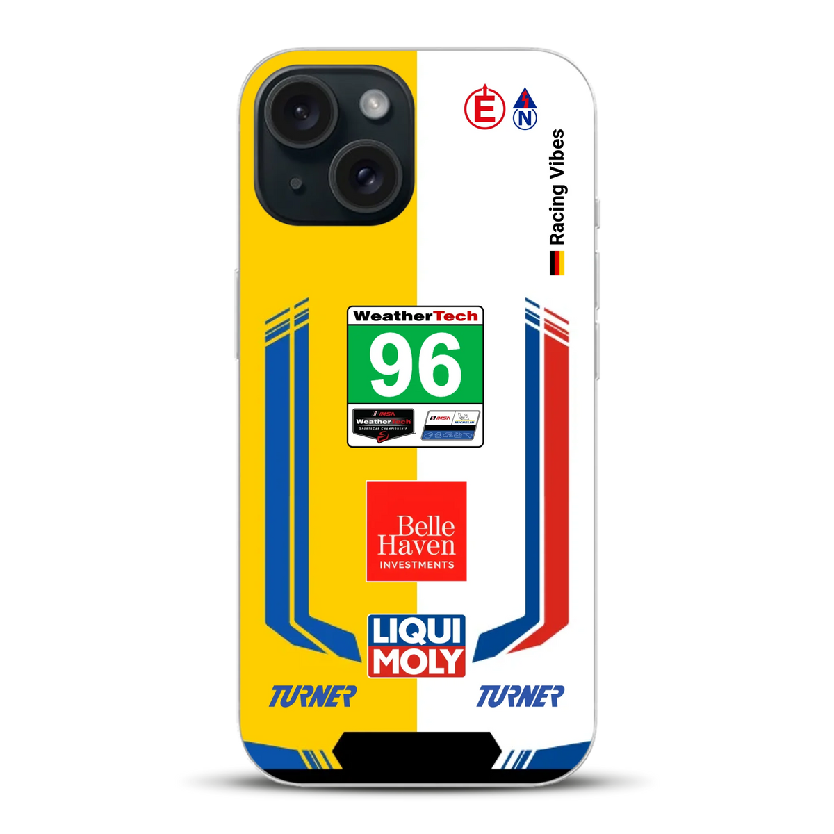 M4 GT3 EVO Turner IMSA 2026 Livery - Custodia per cellulare personalizzata per iPhone
