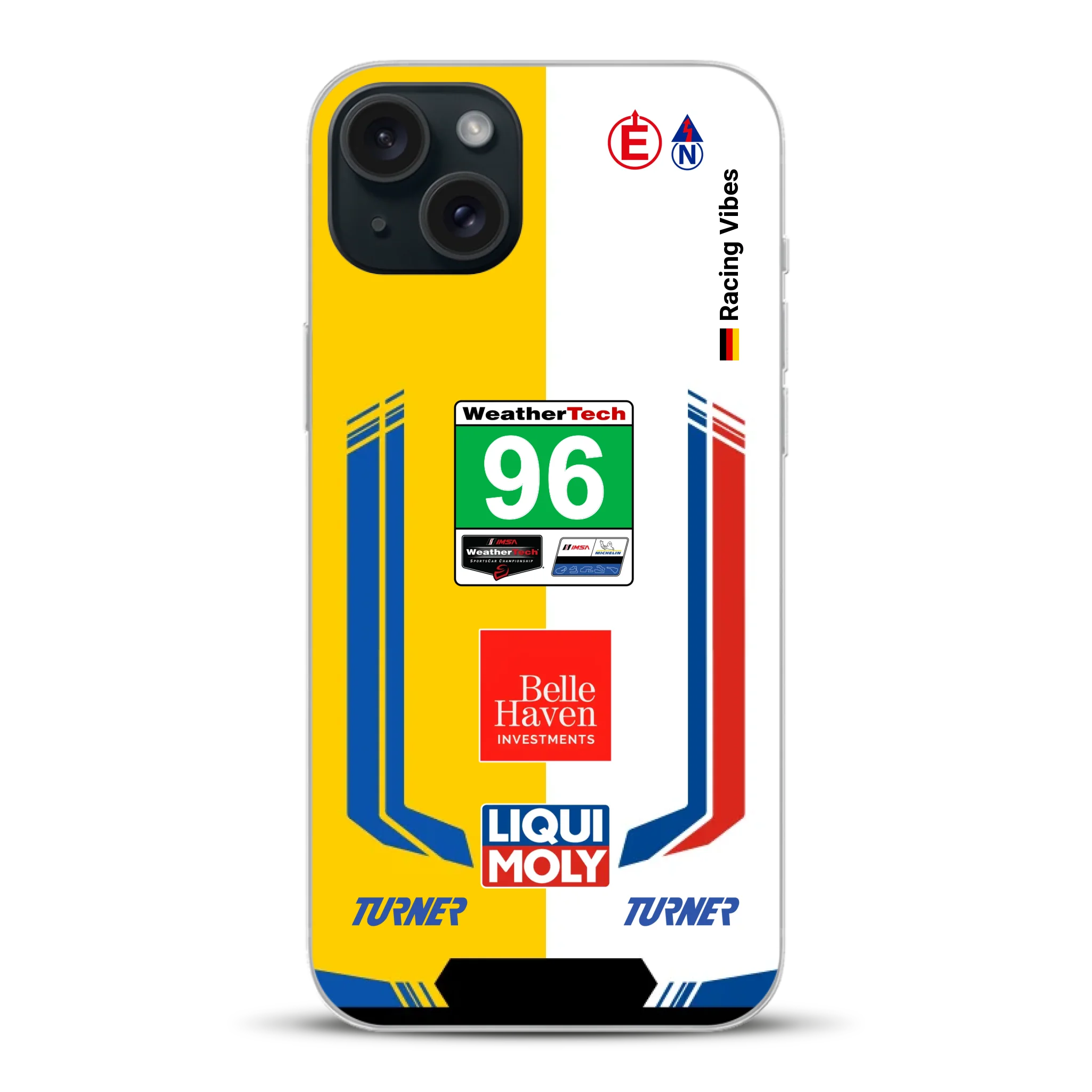 M4 GT3 EVO Turner IMSA 2026 Livery - Custodia per cellulare personalizzata per iPhone