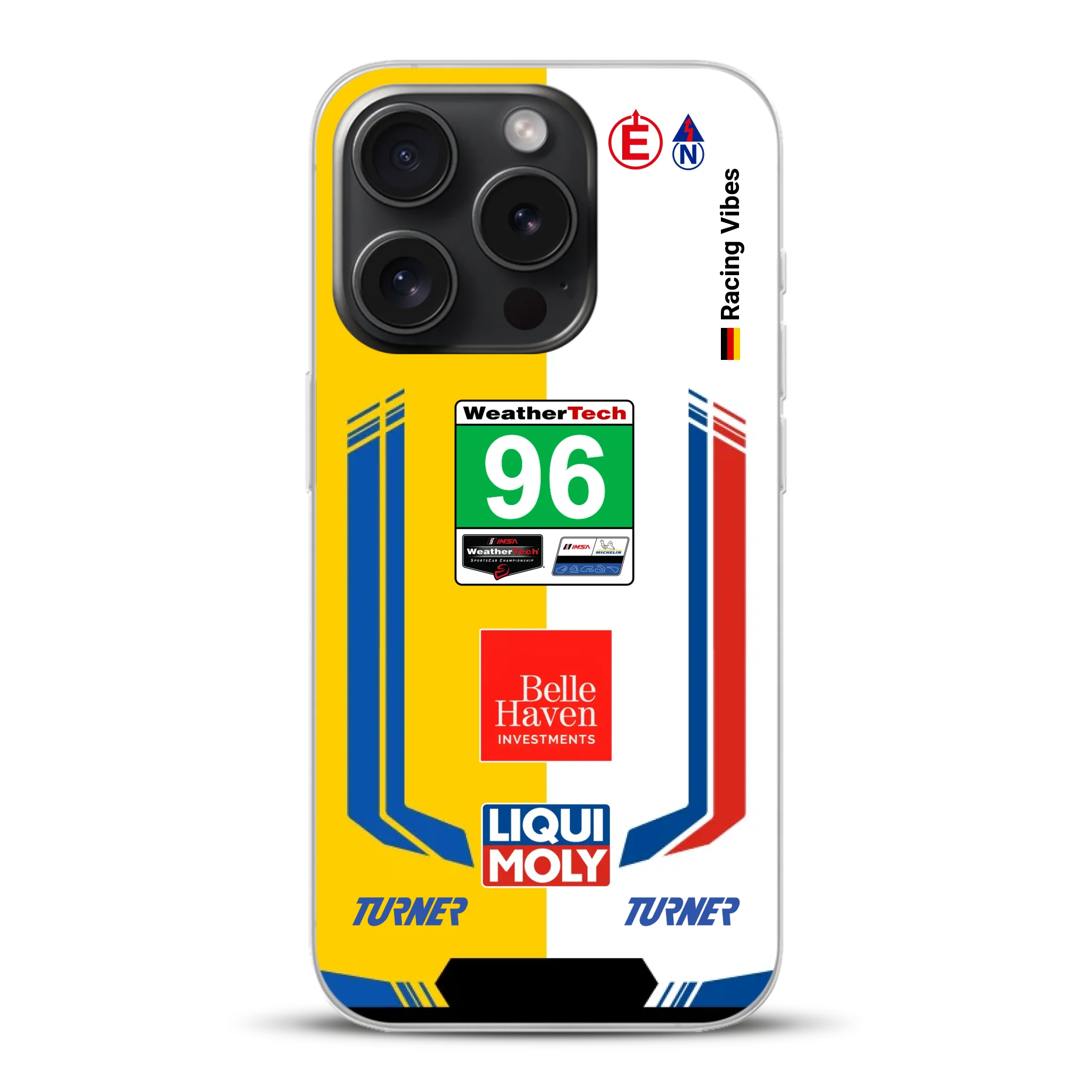 M4 GT3 EVO Turner IMSA 2026 Livery - Custodia per cellulare personalizzata per iPhone