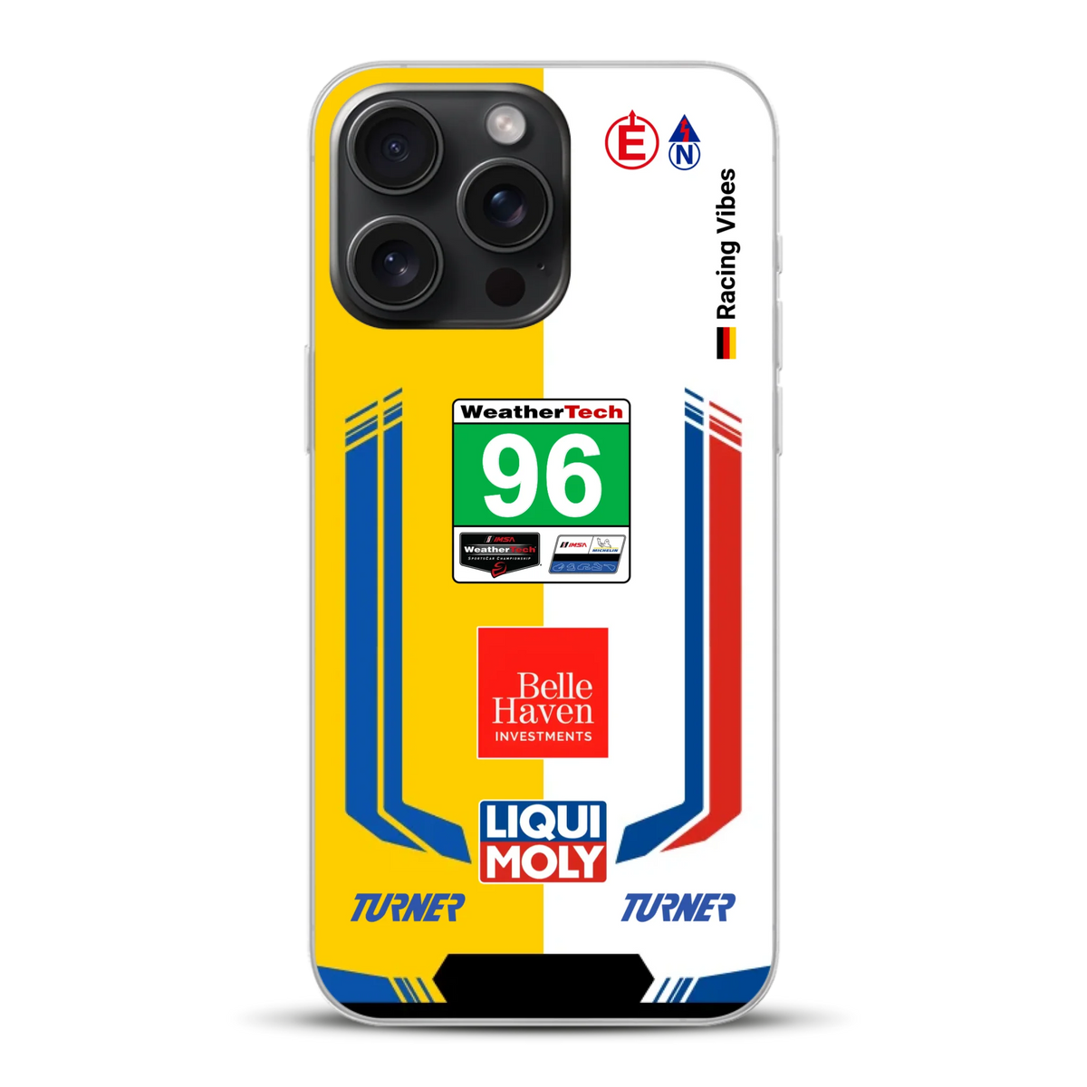 M4 GT3 EVO Turner IMSA 2026 Livery - Custodia per cellulare personalizzata per iPhone
