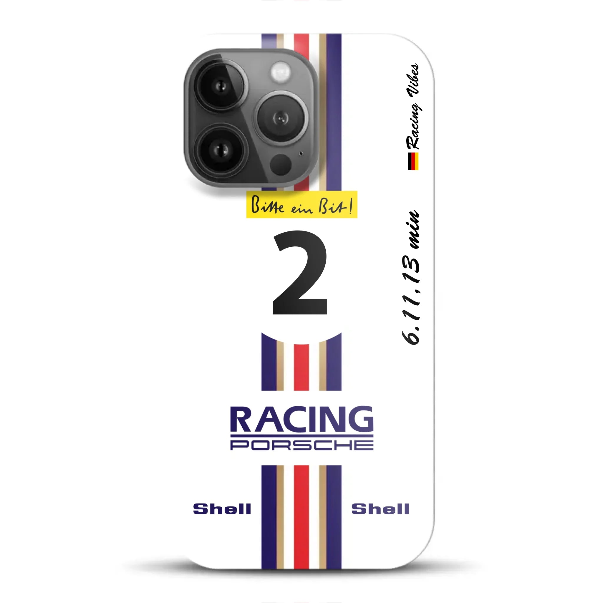 956K #2 Bellof Rekordrunde Nordschleife 1983 Livery - Individuelle Hardcase Hülle für iPhone