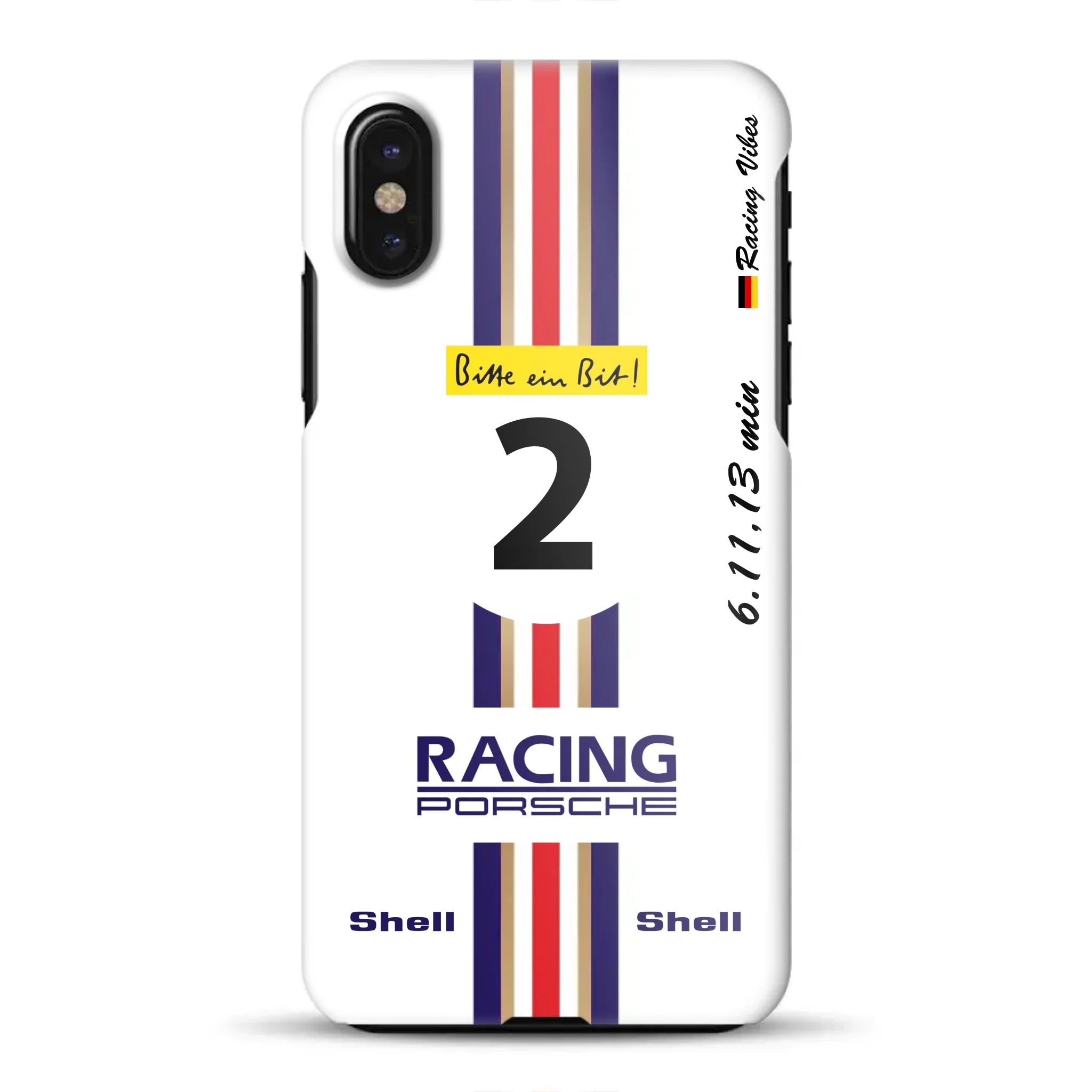 956K #2 Bellof Rekordrunde Nordschleife 1983 Livery - Individuelle Hardcase Hülle für iPhone