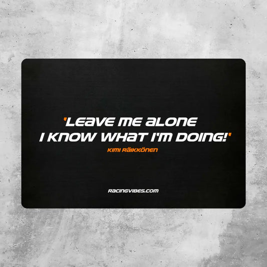 Leave Me Alone - Individuelle Fußmatte