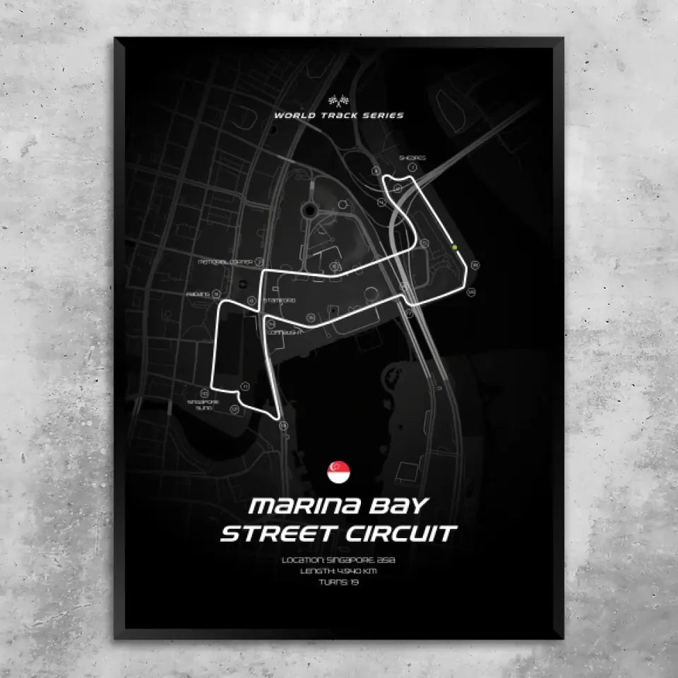 Singapur - Quadro personalizzato