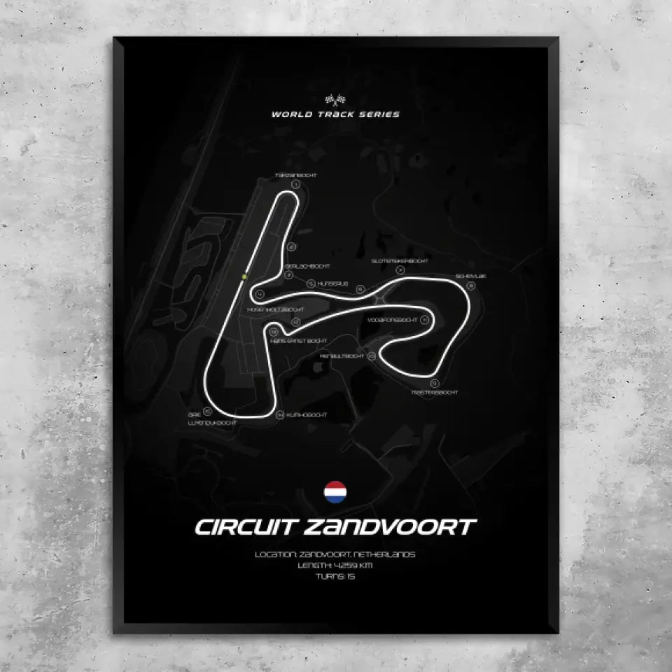 Zandvoort - Personnalisé affiche murale