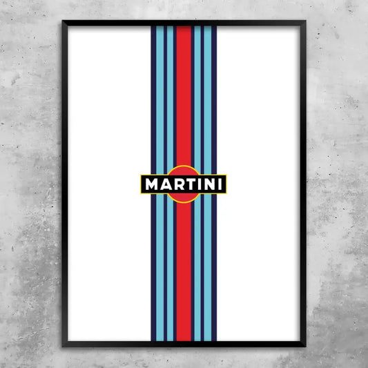 Martini Porsche - Individuelles Wandbild