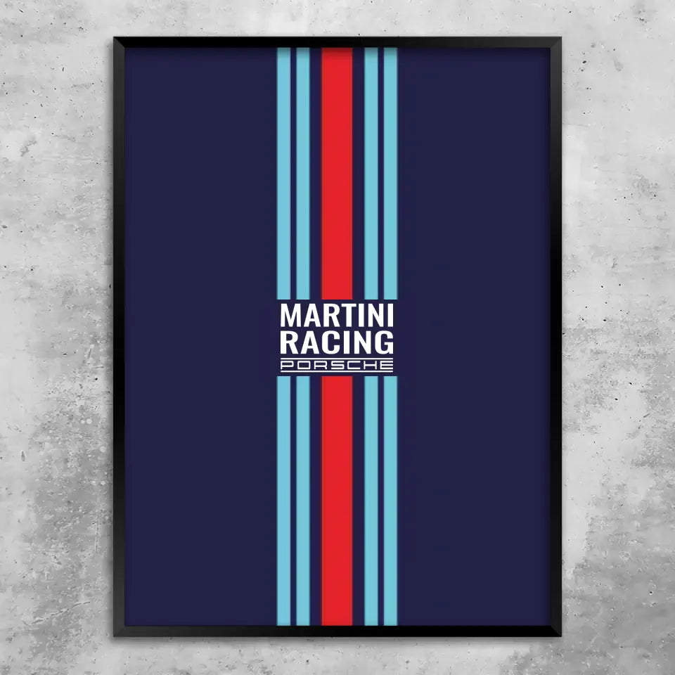 Martini Porsche - Personnalisé affiche murale