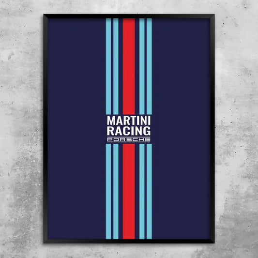 Martini Porsche - Individuelles Wandbild