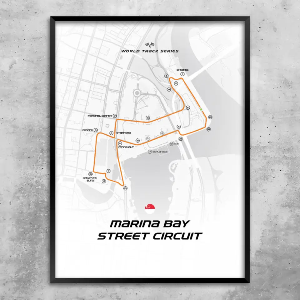 Singapur - Quadro personalizzato