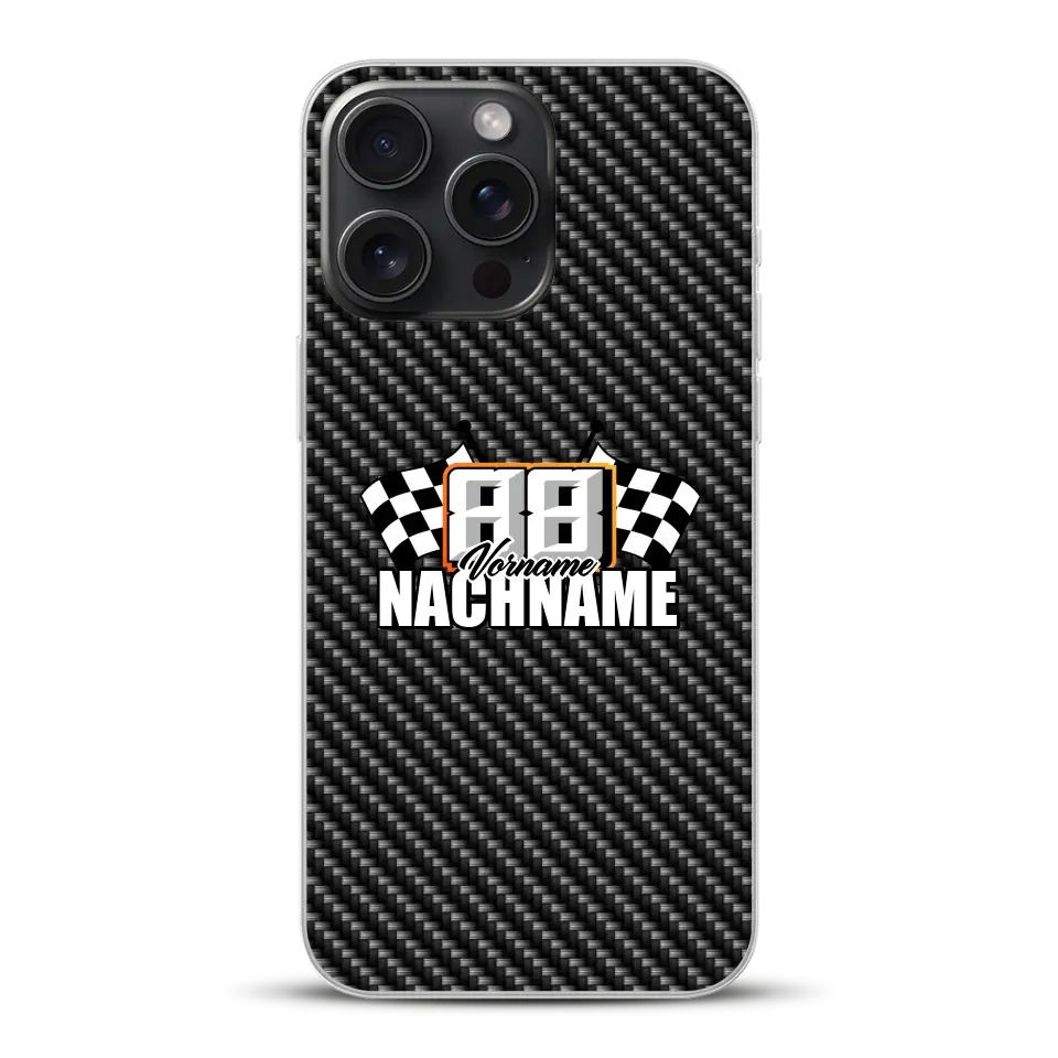 Carbon style #1 - Custom phone case for iPhone