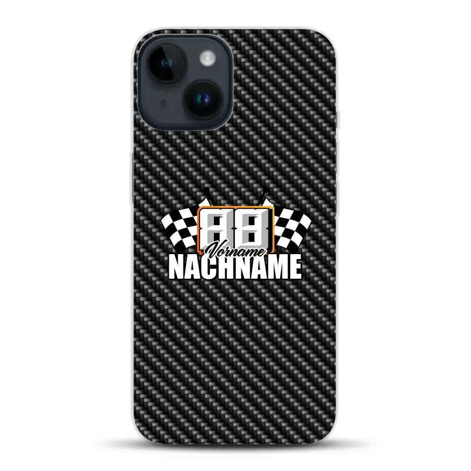 Carbon style #1 - Custom phone case for iPhone