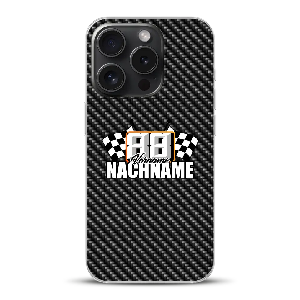 Carbon style #1 - Custom phone case for iPhone