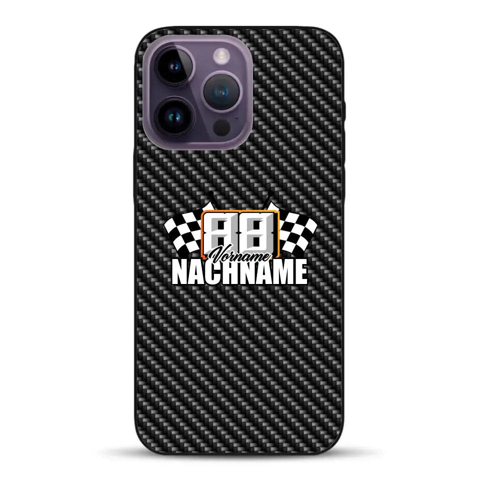 Carbon style #1 - Custom phone case for iPhone