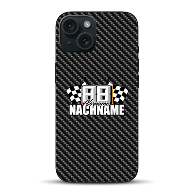 Carbon style #1 - Custom phone case for iPhone
