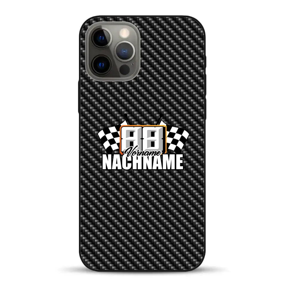Carbon style #1 - Custom phone case for iPhone