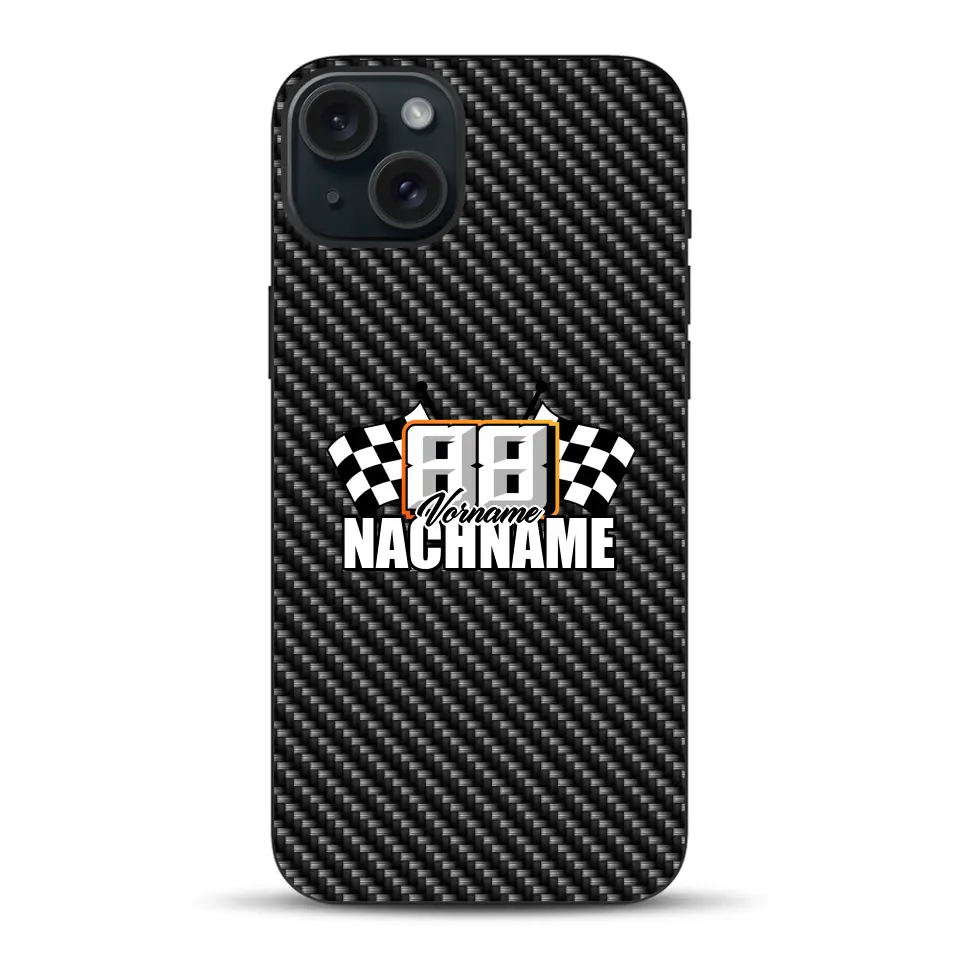 Carbon style #1 - Custom phone case for iPhone