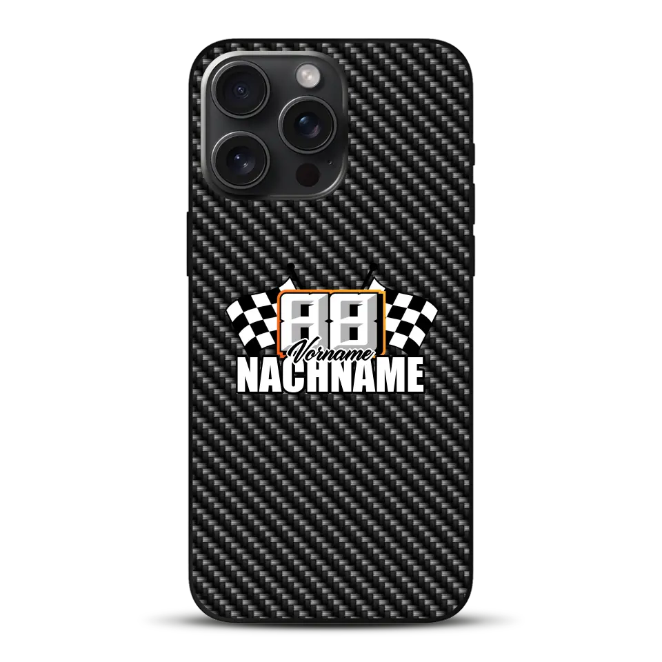 Carbon style #1 - Custom phone case for iPhone